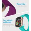 imageNylon Apple Watch Bands Unisex  iWatch 123456789SEUltra 2 Bands for 38mm40mm41mm42mm44mm45mm49mm  1468 Variety MultipackPack A Sapphire Blue  Dark Raspberry  Charcoal Black  Wild Leopard
