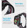 imageNylon Apple Watch Bands Unisex  iWatch 123456789SEUltra 2 Bands for 38mm40mm41mm42mm44mm45mm49mm  1468 Variety MultipackPack M US Flag Red Line