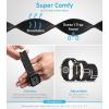 imageNylon Watch Band For Apple Watch 123 Adjustable Strap 4 pack with Case Sapphire Blue Dark Raspberry Charcoal Black Tropical Peach 38mm