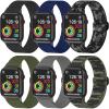 imageNylon Apple Watch Bands Unisex  iWatch 123456789SEUltra 2 Bands for 38mm40mm41mm42mm44mm45mm49mm  1468 Variety MultipackPack G Charcoal Black  Navy Blue  Army Green  Midnight Grey  Green Camo  Grey Camo