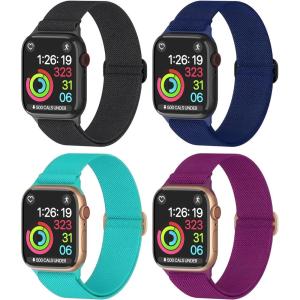 imageNylon Apple Watch Bands Unisex  iWatch 123456789SEUltra 2 Bands for 38mm40mm41mm42mm44mm45mm49mm  1468 Variety MultipackPack B Sapphire Blue  Dark Raspberry  Charcoal Black  Navy Blue