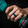 imageThunderFit Men Silicone Wedding Rings Breathable Pattern Engagement Bands 8mm Wide 22mm Thick  147 Variety MultipackPack I BlackGrey  GreyBlack  BlackDark Blue  OrangeBlack  BlackDark Red  RedBlack  Sky BlueGrey