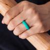 imageThunderFit Silicone Rings Wedding Bands for Women 56mm Wide 2mm Thick  34 Variety MultipackPack A Teal  Pink  Black