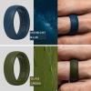 imageThunderFit Silicone Rings for Men Breathable Patterned Design Rubber Wedding Engagement Bands 87mm Wide 22mm Thick  147 Variety MultipackPack H Charcoal Black  Iron Grey  Midnight Blue  Olive Green