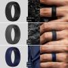 imageThunderFit Silicone Rings for Men Breathable Patterned Design Rubber Wedding Engagement Bands 87mm Wide 22mm Thick  147 Variety MultipackPack J Charcoal Black  Iron Grey  Smokey Grey  Navy Blue  Midnight Blue  Olive Green  Pure White