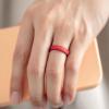 imageThunderFit Silicone Rings for Women Rubber Engagement Wedding Bands Vine Design 55mm Wide 2mm Thick  468 Variety MultipackPack B Rose Gold E  Metallic Teal B  Bronze B  Metallic Red B