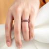 imageThunderFit Silicone Rings for Women Rubber Engagement Wedding Bands Vine Design 55mm Wide 2mm Thick  468 Variety MultipackPack D Starlight  Pink Sand  Milk Tea  White  Smoke Violet  Black