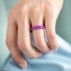 imageThunderFit Silicone Rings for Women Rubber Engagement Wedding Bands Vine Design 55mm Wide 2mm Thick  468 Variety MultipackPack G White  Light Pink D  Mint Green  Purple D  Light Red A  Black  Galaxy