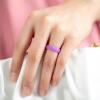 imageThunderFit Silicone Rings for Women Rubber Engagement Wedding Bands Vine Design 55mm Wide 2mm Thick  468 Variety MultipackPack G White  Light Pink D  Mint Green  Purple D  Light Red A  Black  Galaxy