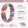 imageThunderFit Silicone Wedding Bands for Women Breathable Printed Design 55mm Wide 18mm ThickAA  Floral Magic