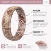 imageThunderFit Silicone Wedding Bands for Women Breathable Printed Design 55mm Wide 18mm ThickCamo 4