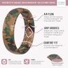 imageThunderFit Silicone Wedding Bands for Women Breathable Printed Design 55mm Wide 18mm ThickCamo 7