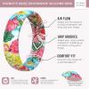 imageThunderFit Silicone Wedding Bands for Women Breathable Printed Design 55mm Wide 18mm ThickFlamingo