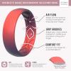 imageThunderFit Silicone Wedding Bands for Women Breathable Printed Design 55mm Wide 18mm ThickGradient