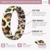 imageThunderFit Silicone Wedding Bands for Women Breathable Printed Design 55mm Wide 18mm ThickLeopard