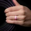 imageThunderFit Silicone Wedding Bands for Women Breathable Printed Design 55mm Wide 18mm ThickPink Camo