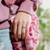 imageThunderFit Silicone Wedding Bands for Women Breathable Printed Design 55mm Wide 18mm ThickPink Leopard