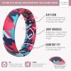 imageThunderFit Silicone Wedding Bands for Women Breathable Printed Design 55mm Wide 18mm ThickPlaid Color