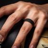imageThunderFit Silicone Wedding Rings for Men 2 Layers Top Design Bands 85mm Wide 25mm Thick  14812 Variety MultipackPack F Grey CVery Dark Grey A  Orange EDark Blue B  BlackRed A  Orange EBlack  Sky Blue EBlack  Grey CDark Blue B  Orange EOlive Green  BlackOrange E