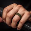 imageThunderFit Silicone Wedding Rings for Men 2 Layers Top Design Bands 85mm Wide 25mm Thick  14812 Variety MultipackPack F Grey CVery Dark Grey A  Orange EDark Blue B  BlackRed A  Orange EBlack  Sky Blue EBlack  Grey CDark Blue B  Orange EOlive Green  BlackOrange E