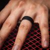 imageThunderFit Silicone Wedding Rings for Men 2 Layers Top Design Bands 85mm Wide 25mm Thick  14812 Variety MultipackPack H Orange EBlack  Light Grey ABlack  Sky Blue EBlack  Grey ABlack