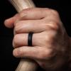 imageThunderFit Unisex Silicone Wedding Rings Rubber Engagement Bands 6mm Wide 165mm Thick  1234567 Variety MultipackPack C Black  BronzeMen  Gold  Gun Metallic  Camo  Silver  Dark Blue