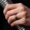 imageThunderFit Unisex Silicone Wedding Rings Rubber Engagement Bands 6mm Wide 165mm Thick  1234567 Variety MultipackPack F Bronze  White  Rose Gold  Women Silver  Light Pink Mix  Marble  Black