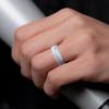 imageThunderFit Unisex Silicone Wedding Rings Rubber Engagement Bands 6mm Wide 165mm Thick  1234567 Variety MultipackPack ZD Marble  Marble Rose Gold  Marble Glitter Silver  Black
