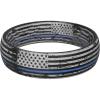 Pack K: US Flag Blue Line Grunge