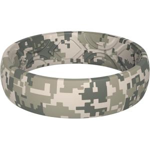 imageThunderFit Silicone Wedding Bands for Women Breathable Printed Design 55mm Wide 18mm ThickCamo 6