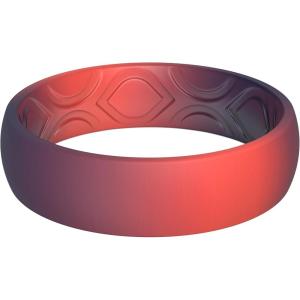imageThunderFit Silicone Wedding Bands for Women Breathable Printed Design 55mm Wide 18mm ThickGradient