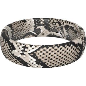 imageThunderFit Silicone Wedding Bands for Women Breathable Printed Design 55mm Wide 18mm ThickSnake Pattern