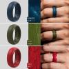 imageThunderFit Silicone Rings for Men Breathable Edition Step Edge Rubber Engagement Bands 84mm Wide 22mm Thick  147 Variety MultipackPack G Charcoal Black  Iron Grey  Lead Grey  Navy Blue  Midnight Blue  Olive Green  Chili Red