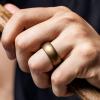 imageThunderFit Silicone Wedding Rings for Men Breathable Edition Rubber Engagement Bands Airflow Inner Grooves 85mm Wide 25mm Thick  1234567 Variety MultipackPack ZE Bronze
