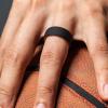 imageThunderFit Silicone Wedding Rings for Men 2 Layers Round Rubber Engagement Bands 87mm Wide 2mm Thick  14710 Variety MultipackPack B BlackOrange