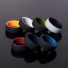 imageThunderFit Silicone Wedding Rings for Men 2 Layers Round Rubber Engagement Bands 87mm Wide 2mm Thick  14710 Variety MultipackPack L BlackDarkBlue  BlackDarkBlue  BlackOrange  BlackDarkRed  GreyBlack  BlackLightGrey  BlackOlive