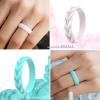 imageThunderFit Silicone Wedding Rings for Women Leaf Design Rubber Engagement Bands 52mm Wide 2mm Thick  147 Variety MultipackPack G Marble  Light Rose  Rose Gold  Aqua Green