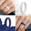 imageThunderFit Silicone Wedding Rings for Women Leaf Design Rubber Engagement Bands 52mm Wide 2mm Thick  147 Variety MultipackPack K Purple  Teal  Yellow  Baby Pink  Baby Blue  Blue  White