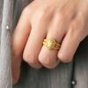 imageThunderFit Silicone Rings for Women Pear Rubber Engagement Wedding Bands 135mm Wide 55mm Thick  12 Variety MultipackPack G Silver  Gold