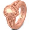 imageThunderFit Silicone Rings for Women Pear Rubber Engagement Wedding Bands 135mm Wide 55mm Thick  12 Variety MultipackPack E Rose Gold