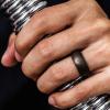 imageThunderFit Silicone Wedding Ring for Men Rubber Wedding Band 87mm Wide 25mm ThickAntique Bronze