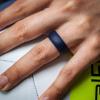 imageThunderFit Silicone Wedding Ring for Men Rubber Wedding Band 87mm Wide 25mm ThickNavy Blue