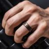 imageThunderFit Silicone Wedding Rings For Men Beveled Brushed Top Edges 635mm Wide 2mm Thick  147 Variety MultipackPack D Men Bronze