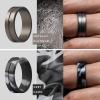 imageThunderFit Silicone Wedding Rings For Men Beveled Brushed Top Edges 635mm Wide 2mm Thick  147 Variety MultipackPack K Black  Grey  Metallic Platinum  Grey Camo