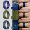 imageThunderFit Silicone Wedding Rings for Men Airflow Criss Cross Pattern 8mm Wide 2mm Thick  147 Variety MultipackPack G Grey A  Grey B  Dark Blue D  GunMetal   Dark Blue B  Olive Green  Black
