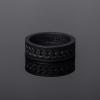 imageThunderFit Silicone Wedding Rings for Men Chain Design Rubber Engagement Bands 7mm Wide 2mm Thick  147 Variety MultipackPack A Black