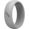 imageThunderFit Silicone Wedding Ring for Men Rubber Wedding Band 87mm Wide 25mm ThickSilver Grey