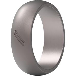 imageThunderFit Silicone Wedding Ring for Men Rubber Wedding Band 87mm Wide 25mm ThickPolished Brass