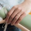 imageThunderFit Thin Heart Shaped Silicone Wedding Rings for Women Stackable Rubber Engagement Bands 27mm Wide 2mm Thick  148 Variety MultipackPack Q White  Rose Gold  Women Bronze  Women Silver  Pink Mesh  Black  Marble  Light Rose Gold