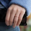 imageThunderFit Thin Heart Shaped Silicone Wedding Rings for Women Stackable Rubber Engagement Bands 27mm Wide 2mm Thick  148 Variety MultipackPack Q White  Rose Gold  Women Bronze  Women Silver  Pink Mesh  Black  Marble  Light Rose Gold